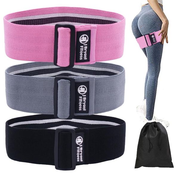 

adjustable resistance booty bands exercise hip bands set fabric non-slip for fitness stretching strength training women home gym