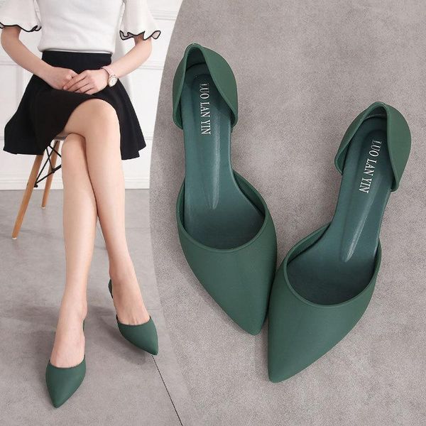 

sandals 2021 fashion pointed toe women beach thick heels non-slip outdoor summer shoes lady, Black