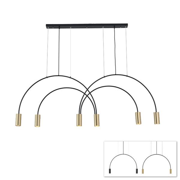 

chandeliers minimalism post modern arcuate led chandelier light for dinning reading room stylish design hanging lamp