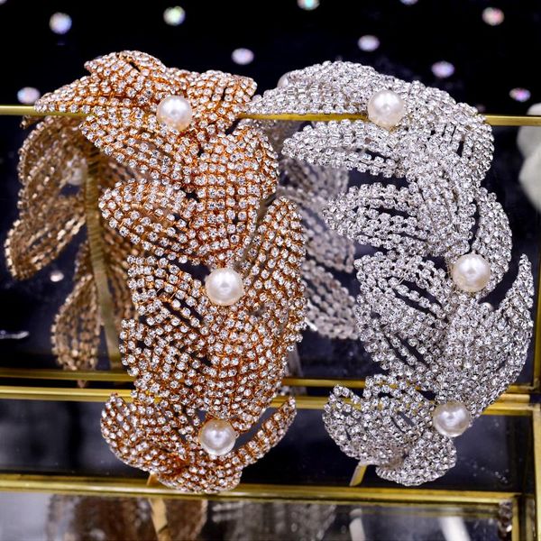 

hair clips & barrettes ueen hp366 bridal hairband wedding accessories for women rhinestone headpieces bride crown tiara, Golden;silver