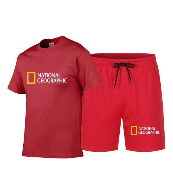 

men's tracksuits summer clothes sportswear two piece set t shirt shorts brand track clothing male sweatsuit sports suits, Gray