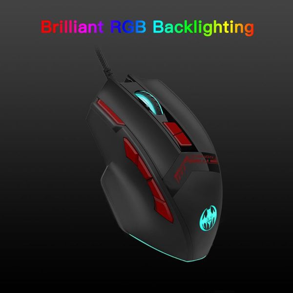 

mice gm28b 3200dpi rgb wired mouse 1.5m for computer 10 buttons gamer gaming adjustable usb optical