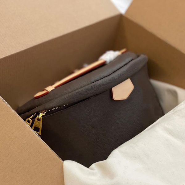 

fashion waist bag messenger m43644 shoulder strap pocket fan mud bag free