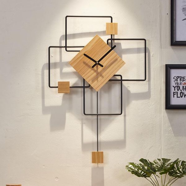 

home decoration modern design wall clock solid wood reloj de pared watch wall vintage style horloge murale my melody
