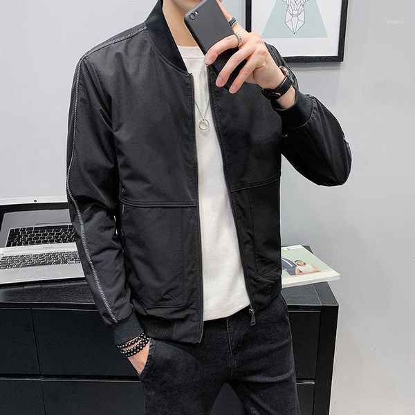 

spring nylon thin jacket coat of men's outerwear casual bomber clothes windbreaker 5000 pieces jackets, Black;brown