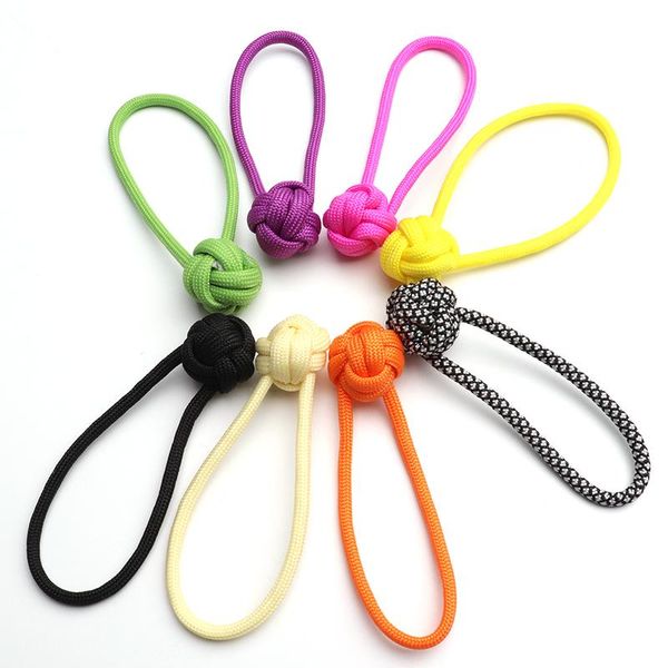 

outdoor gadgets knife beads braided paracord school bag zipper pants zip diy decoration knot keychain