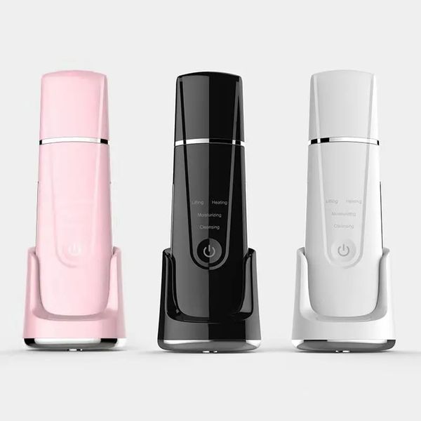 

ultrasonic facial face skin peeling cleaner scrubber massager
