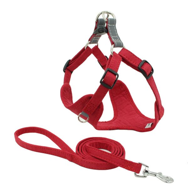 

new suede reflective vt type dog cht strap small and medium pet traction rope