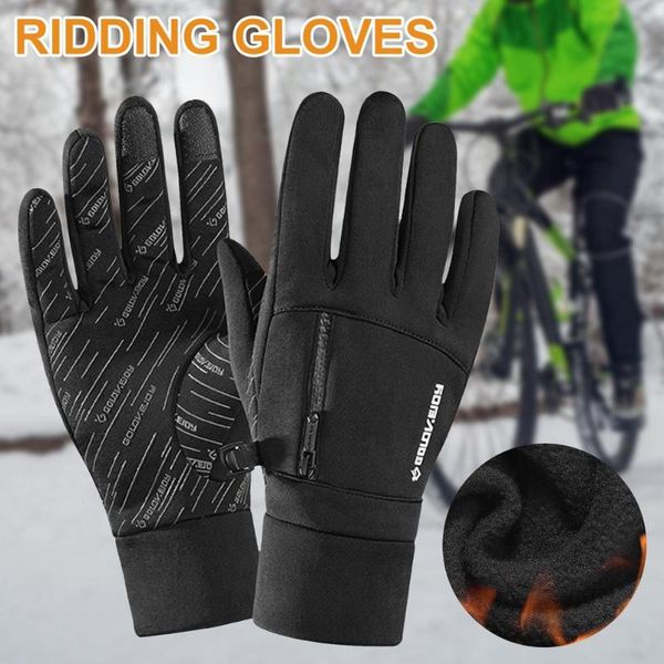 

ski gloves winter cycling autumn windproof keep warm touch screen shockproof bicycle bike waterproof sport