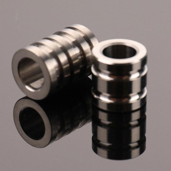 

outdoor gadgets s/l titanium alloy large hole spacer hair beard beads paracord knife lanyard jewelry accessories leather bracelet diy