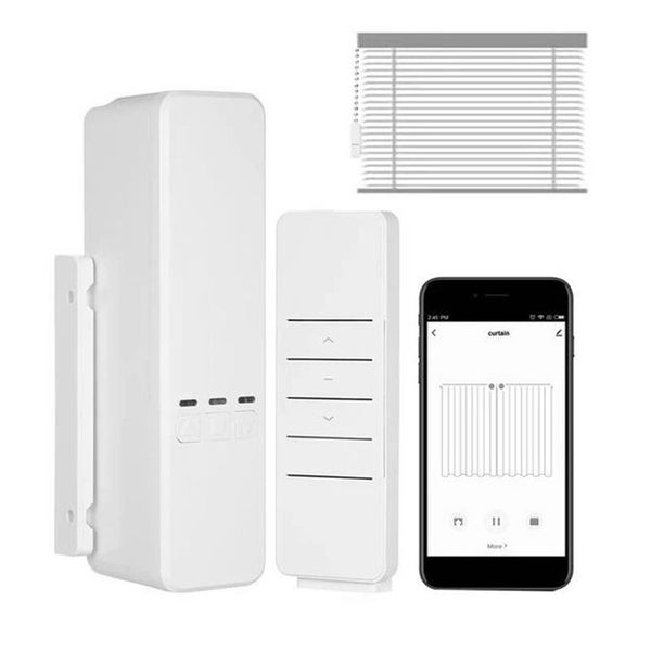 

smart home control tuya rechargeable wifi drapery system us automatic curtain remote motorized chain roller blinds support alexa