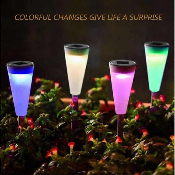 

solar lawn lamp outdoor courtyard garden landscape lighting waterproof led ground plug decoration colorful exterior terrace lamp