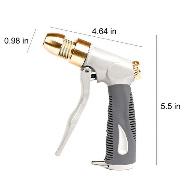 

watering equipments metal hose spray garden nozzle heavy duty adjustable multi-function water dc156