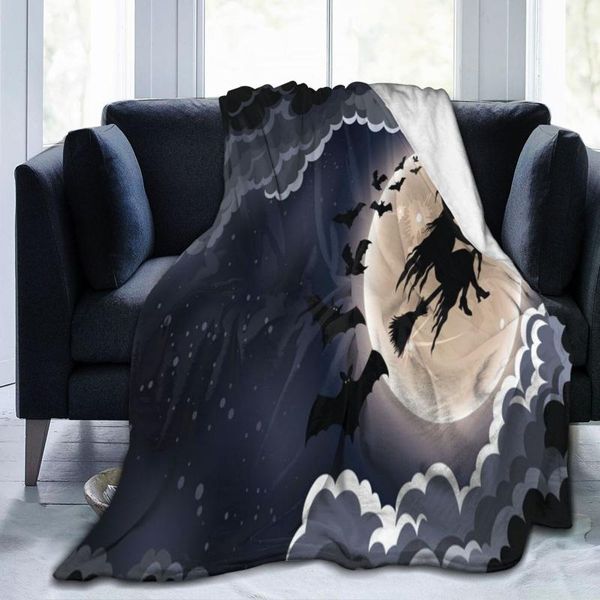 

blankets happy halloween blanket super soft warm cute and comfortable wear-resistant fleece bed sofa living room 60x80 inch