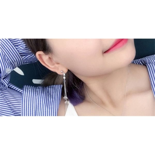 

noble low price more color diamond crystal 925 silver lady's earigns 21.67tytttrt