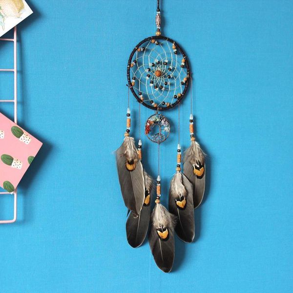 

decorative objects & figurines dream catcher ornaments handmade color tree of life metal homestay decoration crafts wall hanging retr