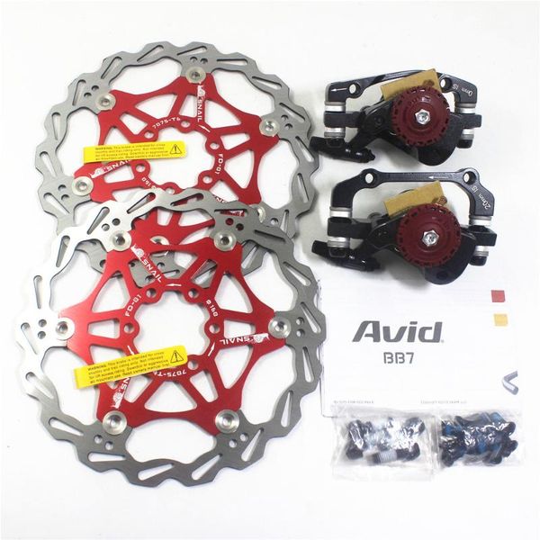 

bike brakes mtb brake calipers avid bb7 bicycle line pulling disc with rotors set