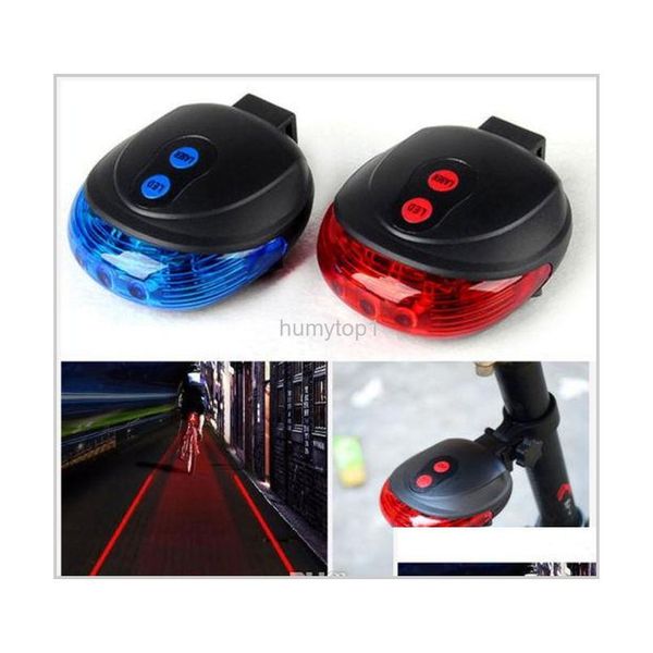 

bicycle lights bike tail light waterproof cycling rear safety warning 5 led 2 lasers 3 modes flashing bycicle light tail lamp fiios c8mm7