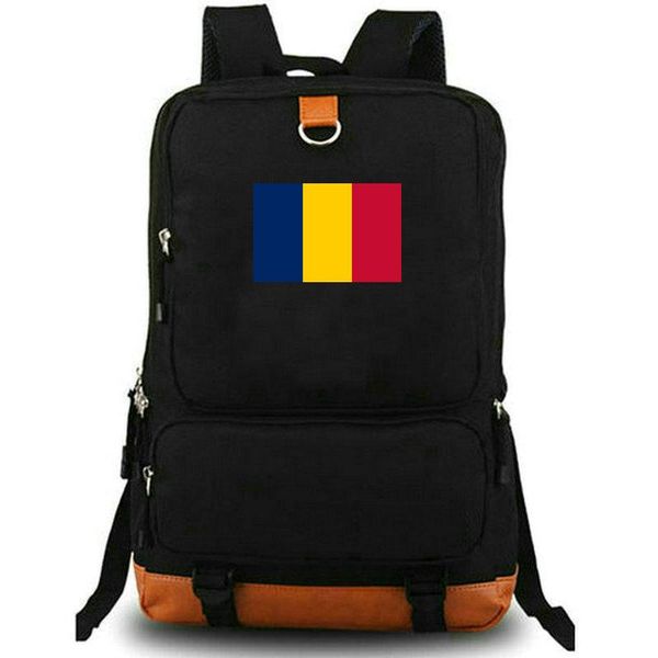 

backpack chad n djamena flag schoolbag tcd country banner rucksack satchel school bag lapday pack