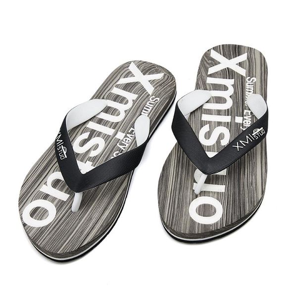

slippers fashion soft bottom non-slip bathroom flip- flops breathable sandals 's summer 2021 men flip rubber pu adult, Black