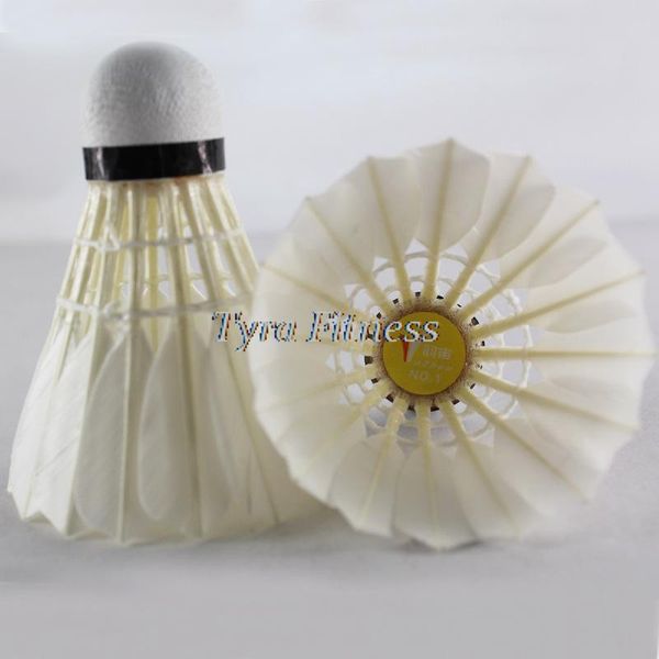 

hight quality 12pcs for official competiton white teal badminton duck feather shuttlecocks training shuttlecock wholesale