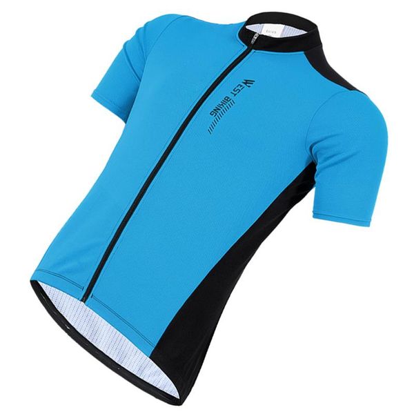 

racing sets 1 set of outdoor sports short sleeve bike riding clothes cycling equipment, Black;blue