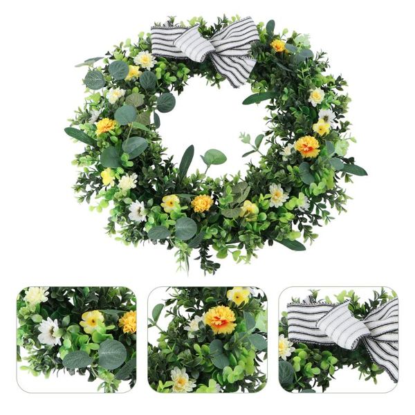 

1pc simulation wreath door hanging garland decorative wreath adornment pendant