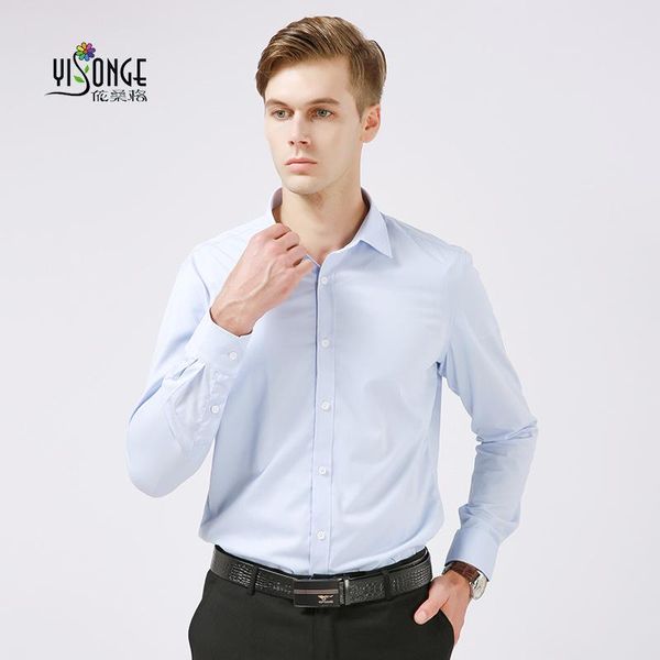 

men's casual shirts 2021 no pocket wash and wear long sleeve men fashion business dress pure white shirt, White;black