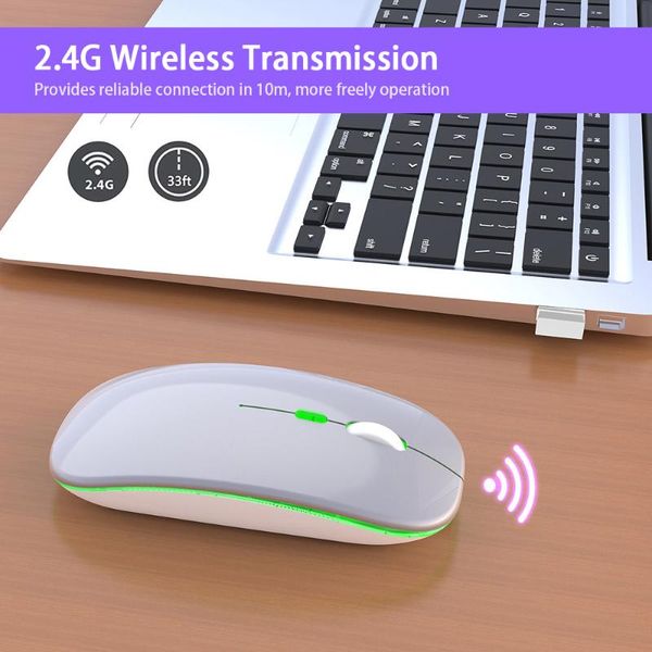 

mice m40 ultra-thin wireless mouse 2.4g rechargeable silent ergonomic design 3 adjustable dpi black