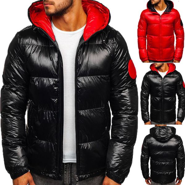 

2021 mens jacket parka men women classic casual down jacket coats mens outdoor warm feather winter jacket coat outwear s-3xl, Black