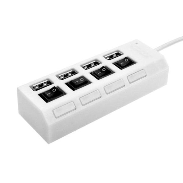 

hubs usb hub 2.0, 4-port data splitter with multiple expander and individual on/off switches for windows, vista