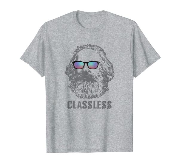 

classless karl marx classic marxist marxism workers gift t-shirt, White;black