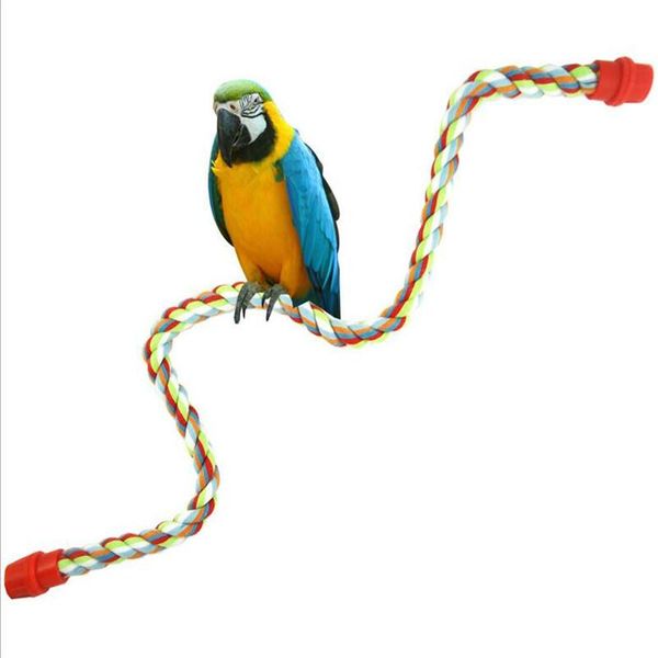 

other bird supplies (15pcs/lot)wholesale pet parrot toy rope conure cage standing perch chew peck for hamster/totoro/squirrel animals(s/m/l)