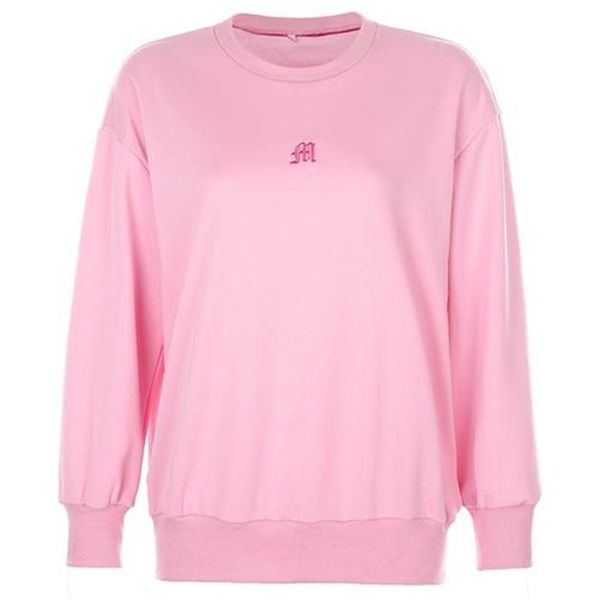 

solid colorr loose sweater, Black