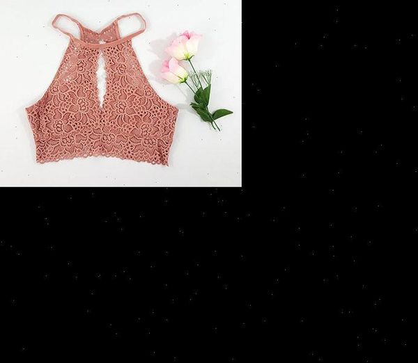 

tank women ladies crop floral harness v neck vest bralet lace camisole tank, White