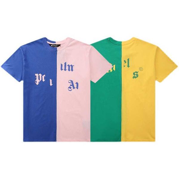 

plam palmangel contrast pa/lm color matching t-shirt angels 2vp8, White;black