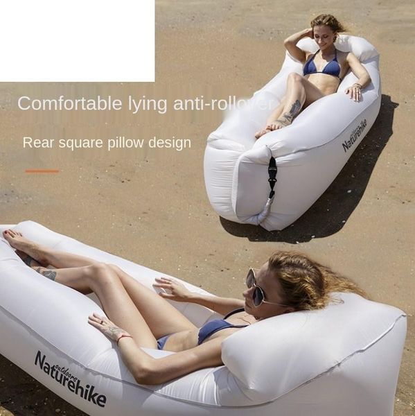 

outdoor pads mover double-layer inflatable sofa bed lunch break beach portable lazy net red cushion chair