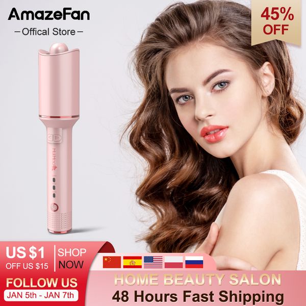

amazefan automatic curling iron rotating professional curler styling tools for curls waves ceramic curly magic hair curler