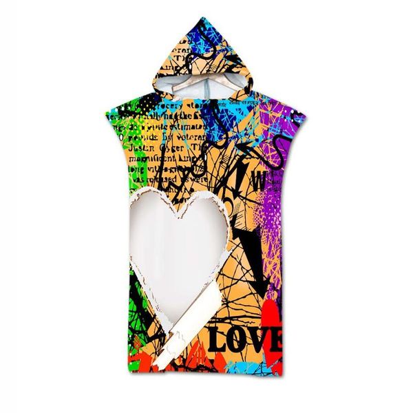 

towel bath printed microfiber beach swimming cape hooded