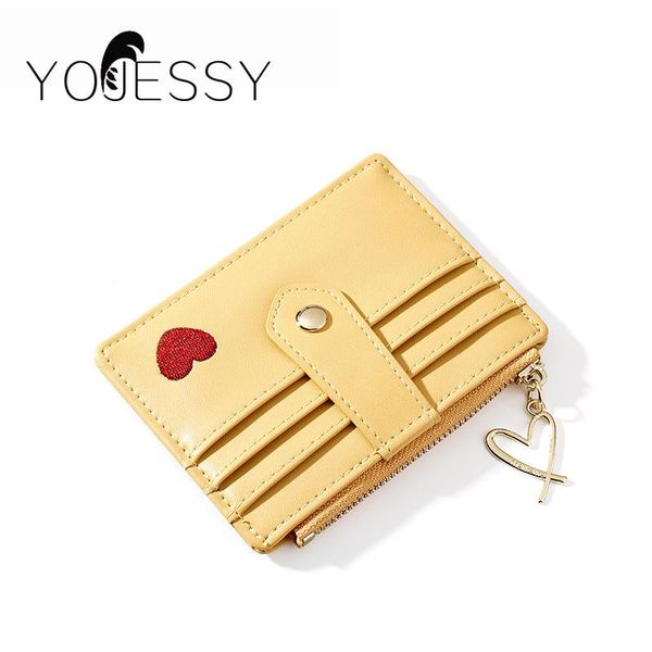 

card holders yojessy women short wallet female wallets clutch lady purse zipper coin pocket holder ladies, Brown;gray