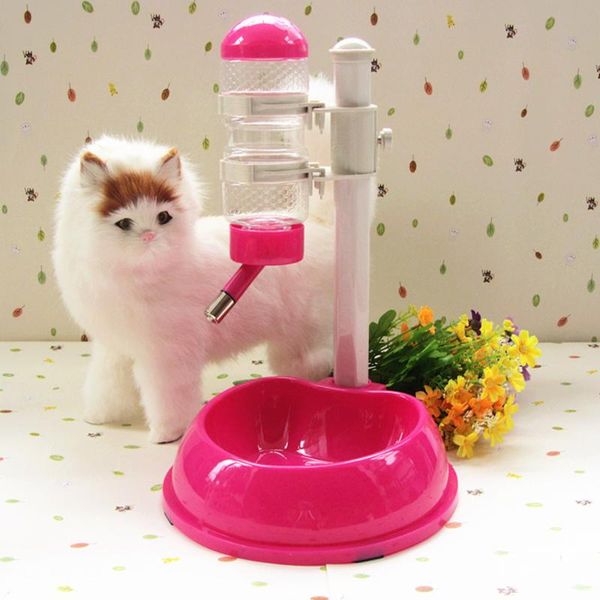 

dog bowls & feeders plastic food container pet feeder dispenser automatisch water fountain drinking comederos perros cat bowl kk60ws