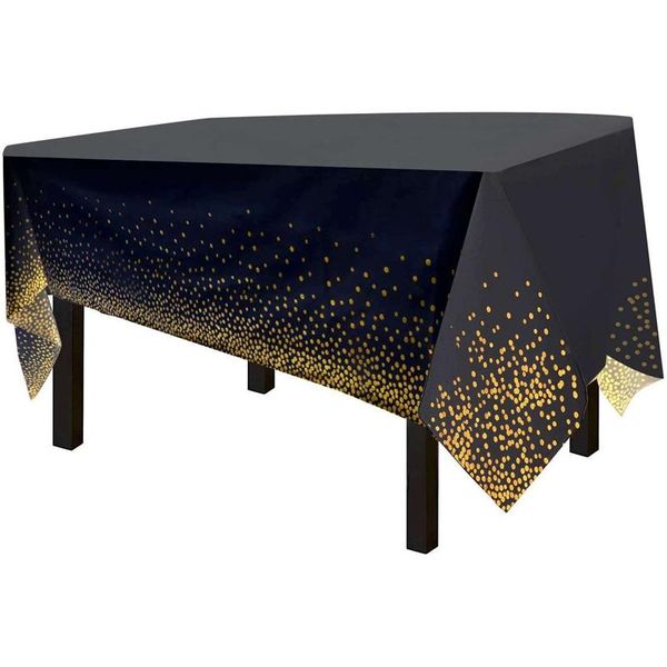 

table cloth 4 pack premium black disposable plastic cover waterproof tablecloths for party cloths
