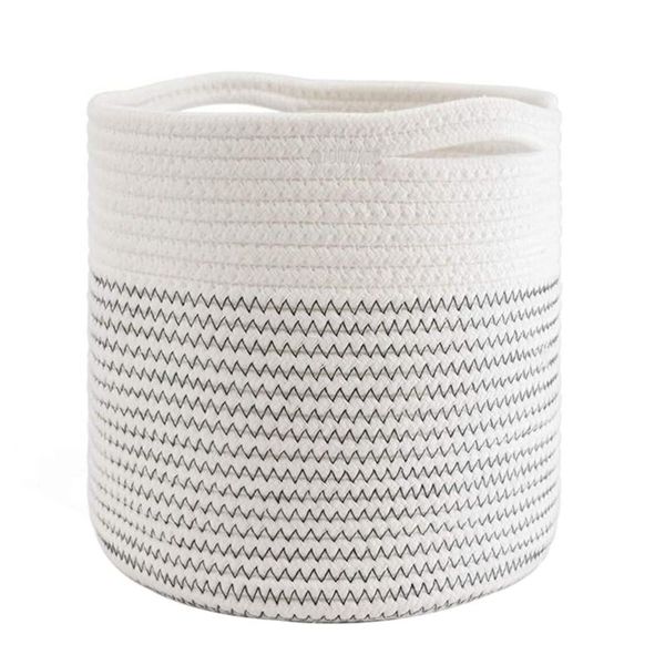 

storage baskets 1pc round basket sundries household (white)