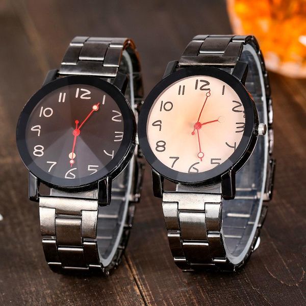 

wristwatches women black stainless steel arabic numbers watches luxury ladies ultra thin quartz wrist relogio feminino, Slivery;brown