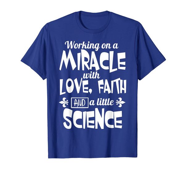 

working on miracle tshirt ivf support, White;black