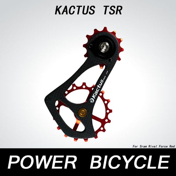 

bike derailleurs kactus 17tsr road oversized carbon support plate derailleur ceramic bearing steel for rival force red
