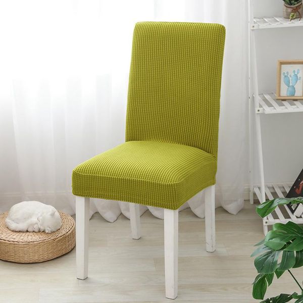

polar fleece fabric dining room chair covers universal size elastic chair slipcovers seat case for wedding banquet