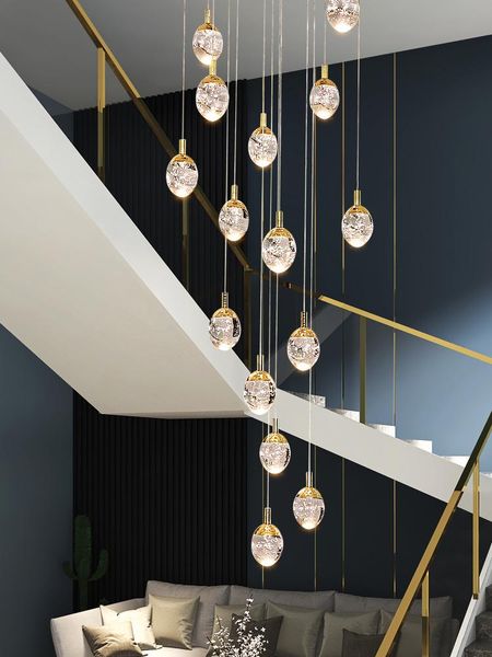 

chandeliers luxury crystal chandelier for staircase large living room hall lighting gold home deocr ied cristal lamps