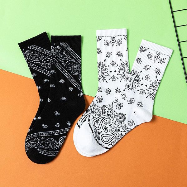 

men's socks fashion men and women cotton color striped harajuku art skateboard cute funny happy original girls hip hop tube, Black