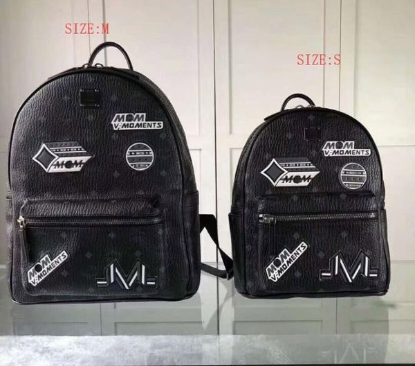 

fashion korean version of m punk embroidered labeling backpack male and female student school bag travel backpack
